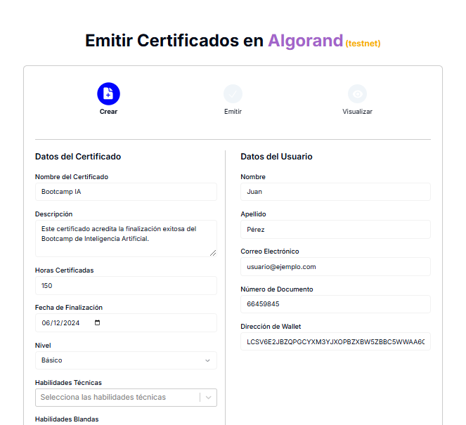 Formulario de Emisión